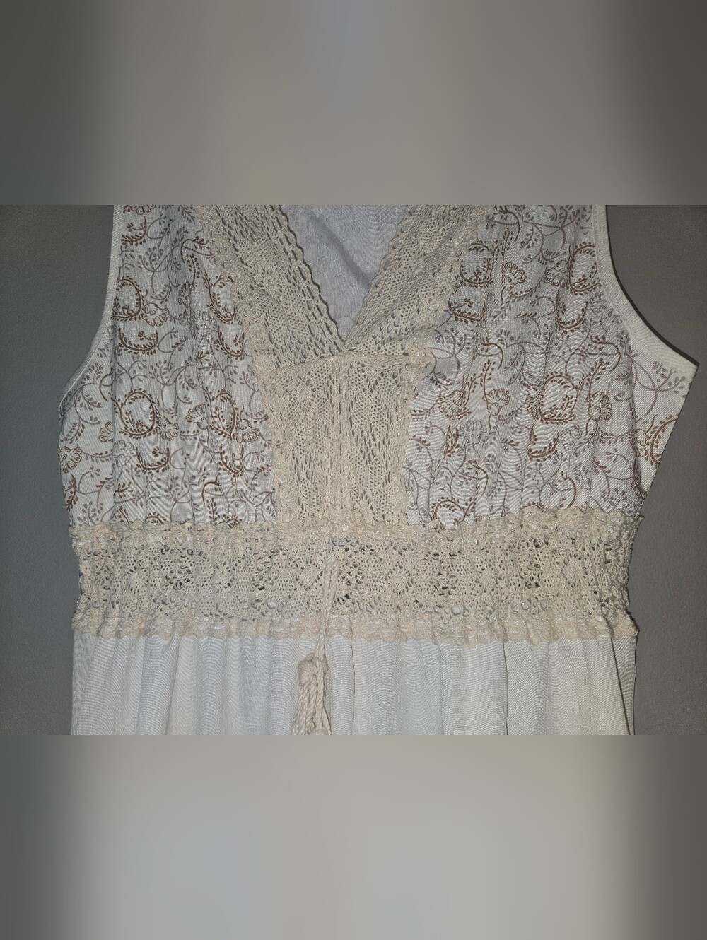 Shein Women's Boho Tiered Sleeveless Maxi Dress, Large, NWOT, Beach Hippie Vaca - Picture 6 of 8
